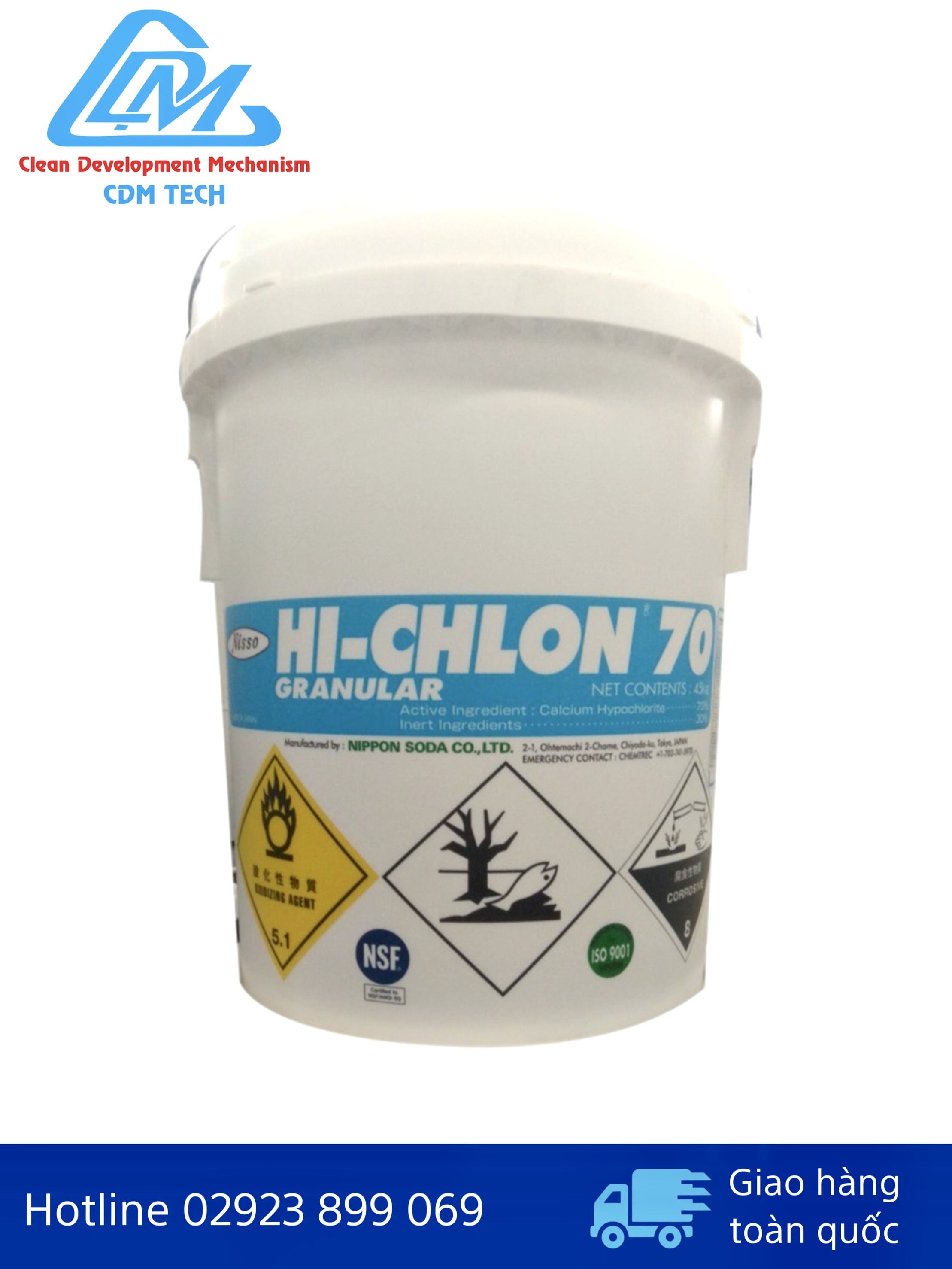 Hóa chất chlorine 70% - Nhật Bản